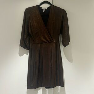 BCBG Kimono Sleeve Bronze Mini dress, worn once